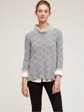 Anthropologie Moth ‘Galena’ Alpaca Blend Cowlneck Pullover Sweater